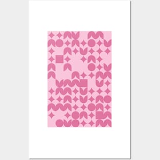 Valentines Day Geometric Pattern - Flowers #7 Posters and Art